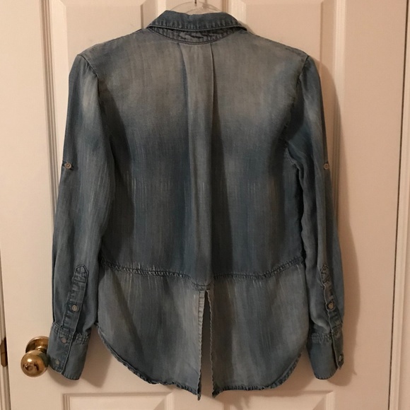 ANTHROPOLOGIE Cloth & Stone Denim Shirt Size XS - Picture 6 of 8